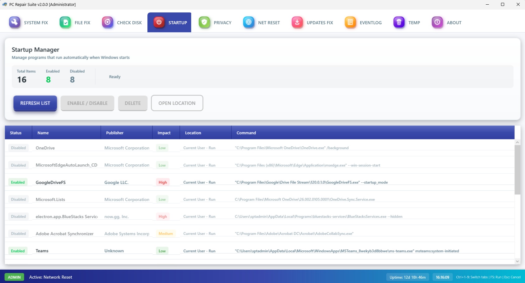 Privacy Manager - Windows privacy settings control