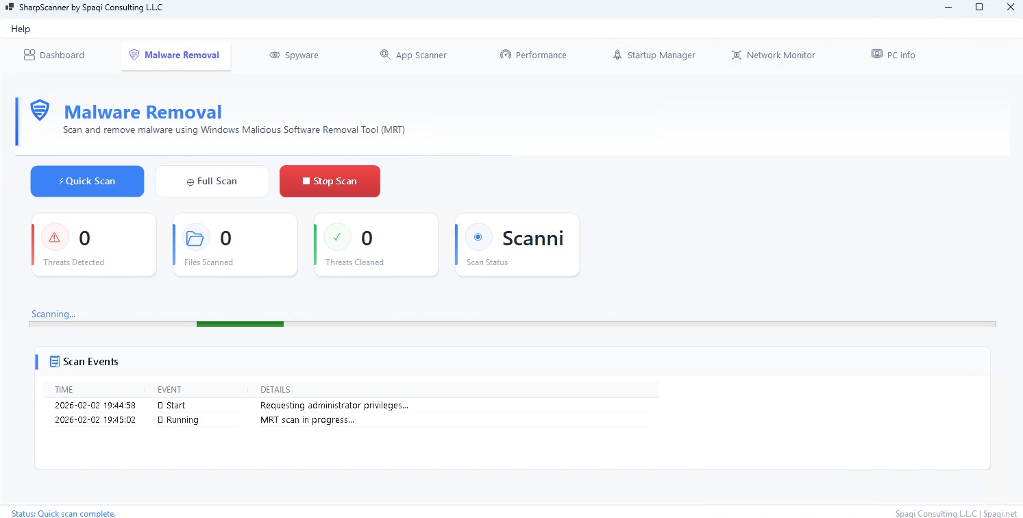 Malware Scanner - real-time malware detection with MRT