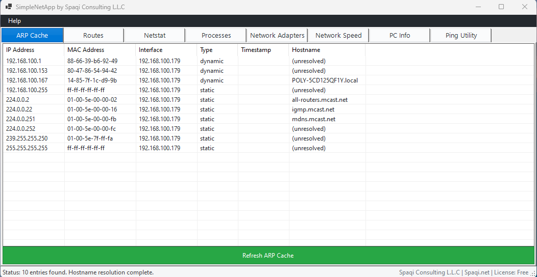 SimpleNetApp Software