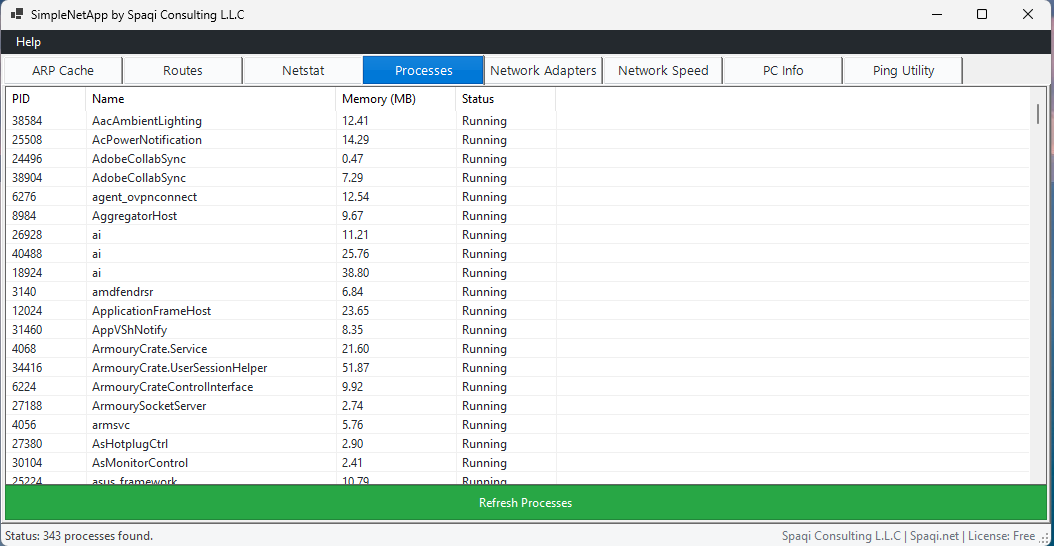 SimpleNetApp Screenshot 2