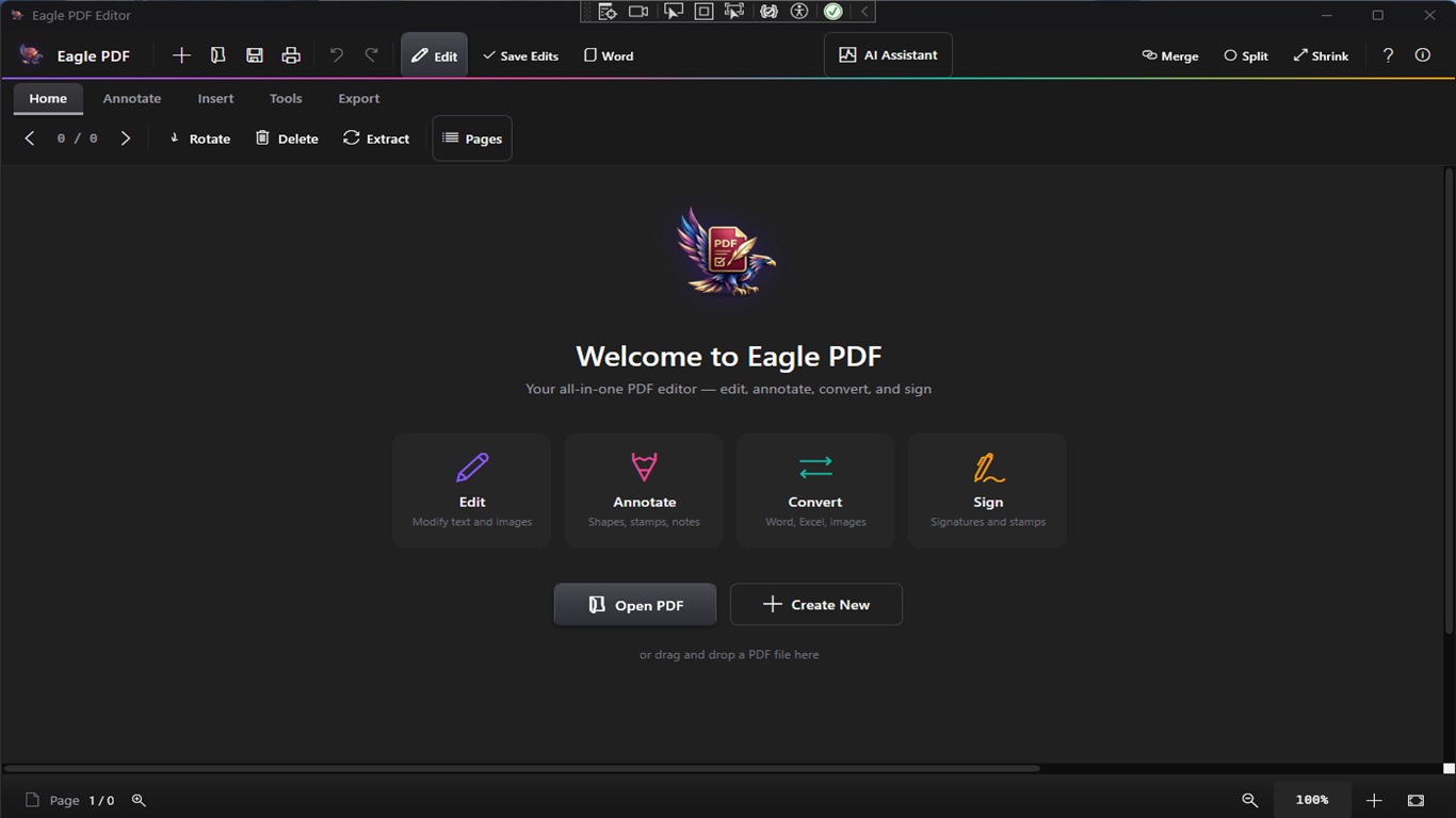Eagle PDF Editor - PDF viewing and navigation