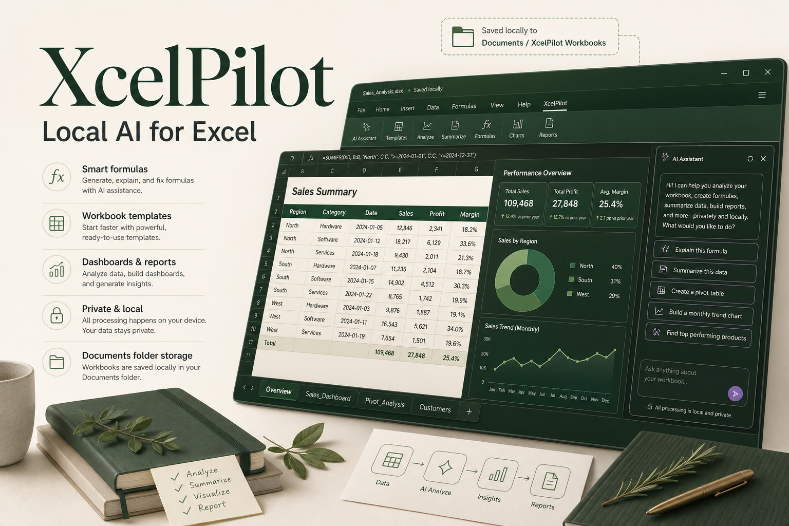 XcelPilot running on Windows